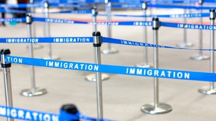 Immigration lines